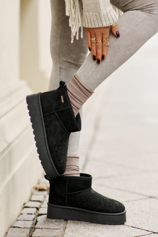 sniega apavi Ar Dekorāciju ar platformu Big Star OO274A105 melnas krāsas