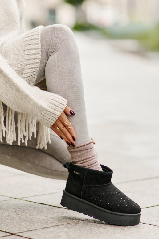 sniega apavi Ar Dekorāciju ar platformu Big Star OO274A105 melnas krāsas