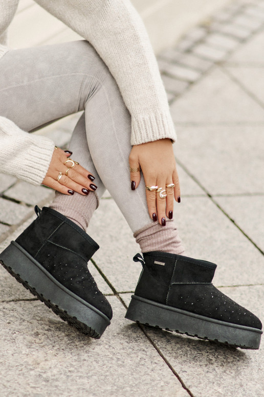 sniega apavi Ar Dekorāciju ar platformu Big Star OO274A105 melnas krāsas