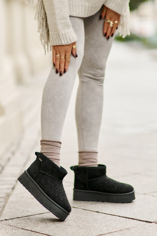 sniega apavi Ar Dekorāciju ar platformu Big Star OO274A105 melnas krāsas