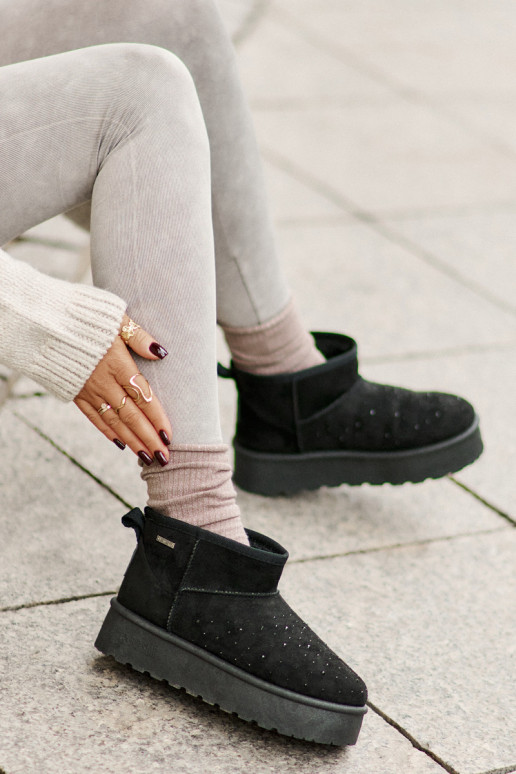 sniega apavi Ar Dekorāciju ar platformu Big Star OO274A105 melnas krāsas