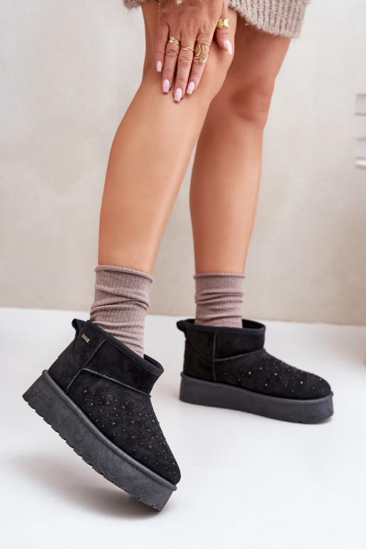 sniega apavi Ar Dekorāciju ar platformu Big Star OO274A105 melnas krāsas