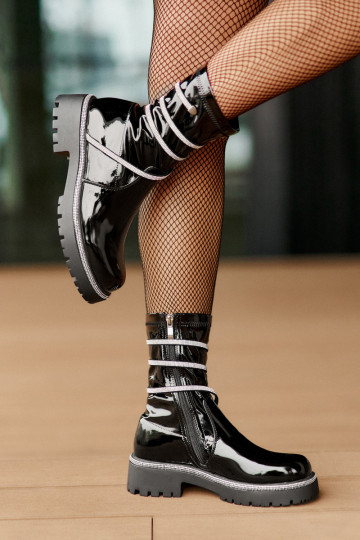 Laque Sieviešu puszābaki Ar Dekorāciju melnas krāsas Kikizelle