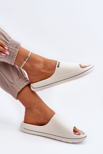 Gaisma sieviešu čības Big Star NN274A043 baltas krāsas 2