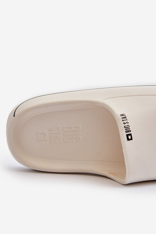 Gaisma sieviešu čības Big Star NN274A043 baltas krāsas