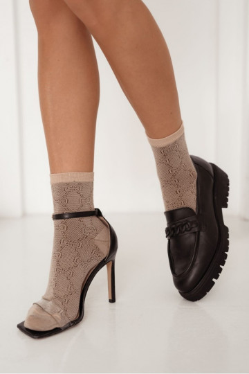 Rakstaina Zeķes Sieviešu smilšu krāsas