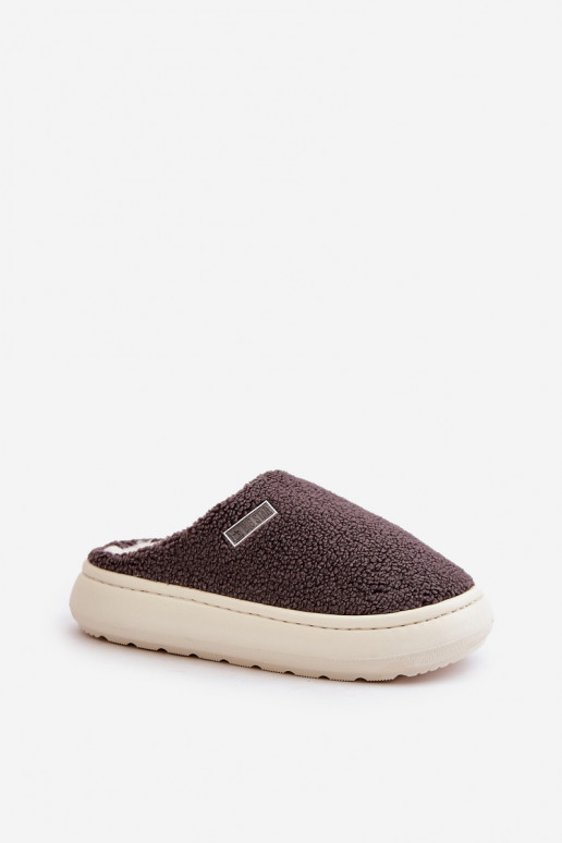 siltināti Čības Uz biezas zoles Big Star MM274134 pelēkas krāsas siltināti Čības Uz biezas zoles Big Star MM274134 pelēkas krāsas