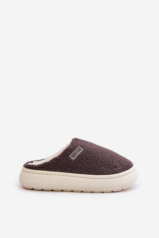 siltināti Čības Uz biezas zoles Big Star MM274134 pelēkas krāsas siltināti Čības Uz biezas zoles Big Star MM274134 pelēkas krāsas