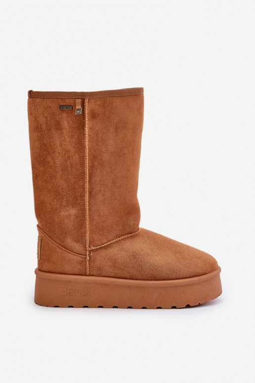 Augsts sniega apavi ar platformu Big Star OO274893 brūnas krāsas Augsts sniega apavi ar platformu Big Star OO274893 brūnas krāsas