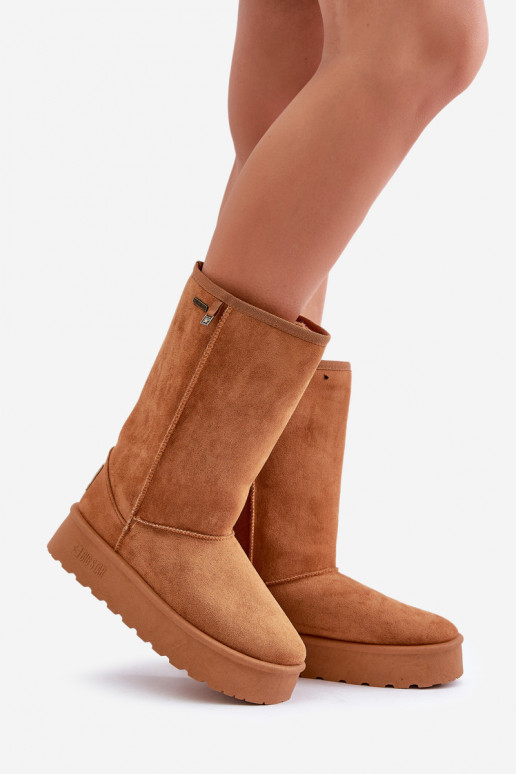 Augsts sniega apavi ar platformu Big Star OO274893 brūnas krāsas Augsts sniega apavi ar platformu Big Star OO274893 brūnas krāsas