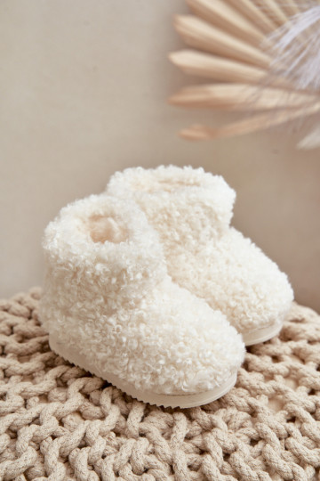 Sieviešu puszābaki sniega apavi Bērnu apavi ar kažokādu Typu Baranek Ziloņkaula krāsas Mevael 2