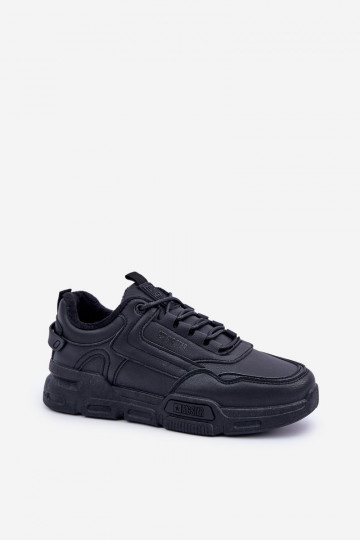 siltināti vīriešiem Sneakers modeļa apavi Big Star OO174584 HI-POLY SYSTEM melnas krāsas