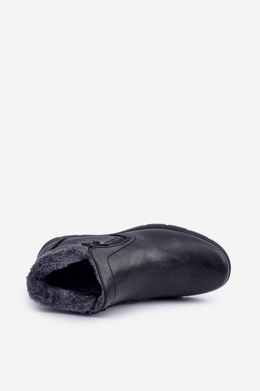 siltināti vīriešiem Sieviešu puszābaki no eko ādas melnas krāsas Daniello siltināti vīriešiem Sieviešu puszābaki no eko ādas melnas krāsas Daniello