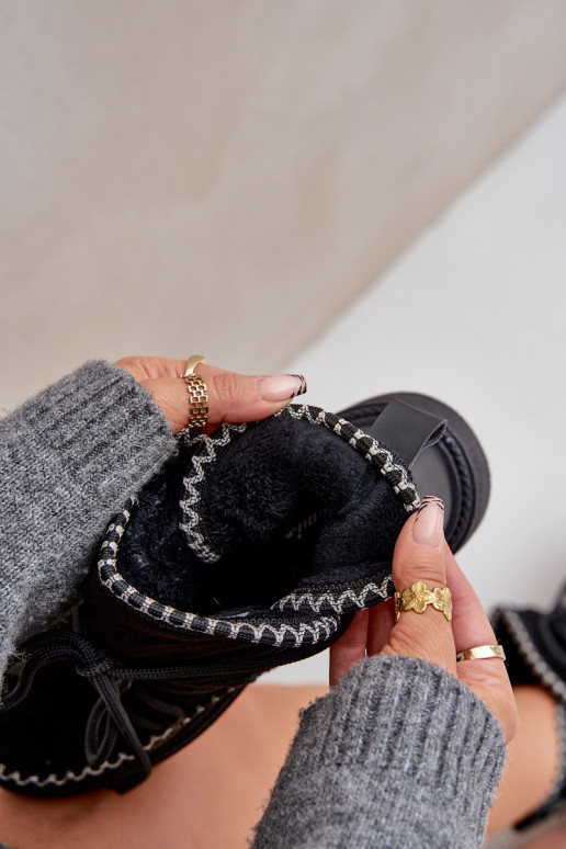 sniega apavi Sieviešu Z Haftem ar platformu melnas krāsas Ieslēgtsleris sniega apavi Sieviešu Z Haftem ar platformu melnas krāsas Ieslēgtsleris