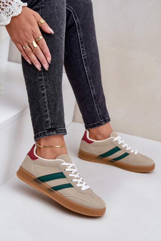 Sneakers modeļa apavi Sieviešu zemais smilšu krāsas EnnorInen