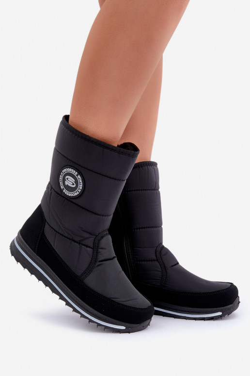 Sieviešu sniega zābaki Progress PROGJ-21-09 melnā krāsā Sieviešu sniega zābaki Progress PROGJ-21-09 melnā krāsā