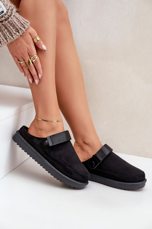 siltināti Čības Sieviešu ar platformu melnas krāsas Neliel