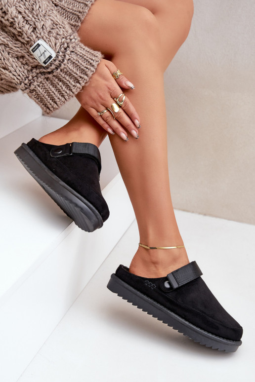 siltināti Čības Sieviešu ar platformu melnas krāsas Neliel