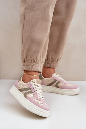 Sneaker stila apavi sieviešu ar platformu dažādās krāsās Lesida 2