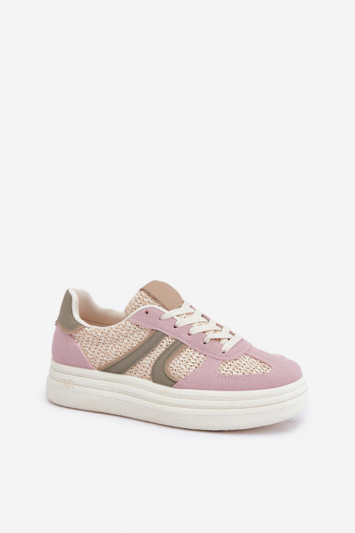 Sneaker stila apavi sieviešu ar platformu dažādās krāsās Lesida