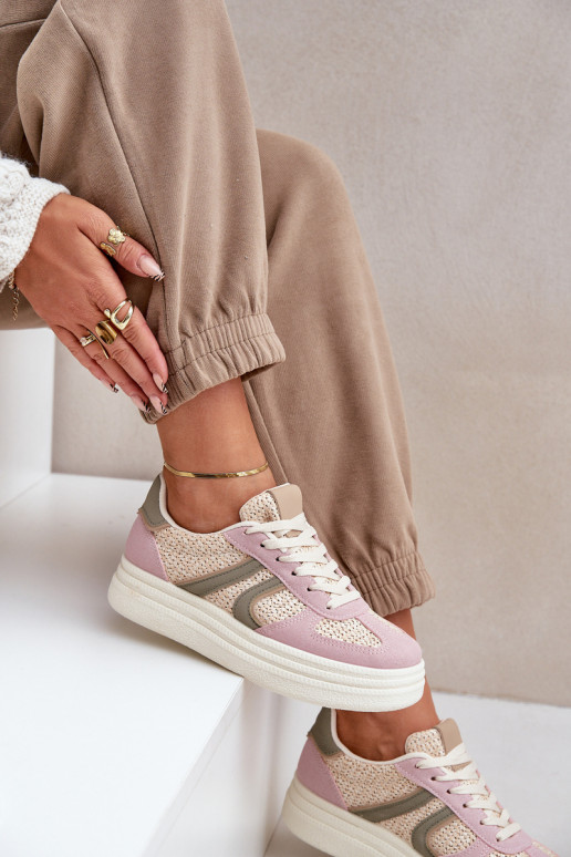 Sneaker stila apavi sieviešu ar platformu dažādās krāsās Lesida