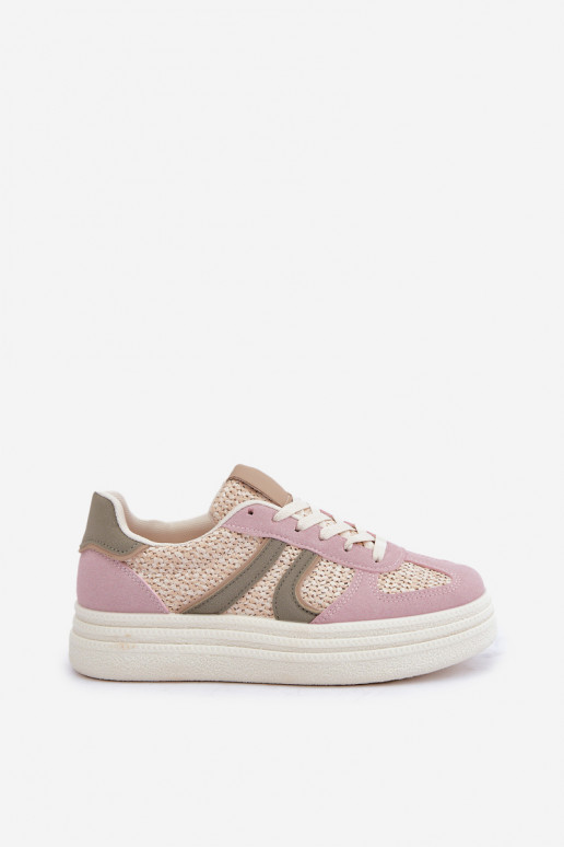 Sneaker stila apavi sieviešu ar platformu dažādās krāsās Lesida