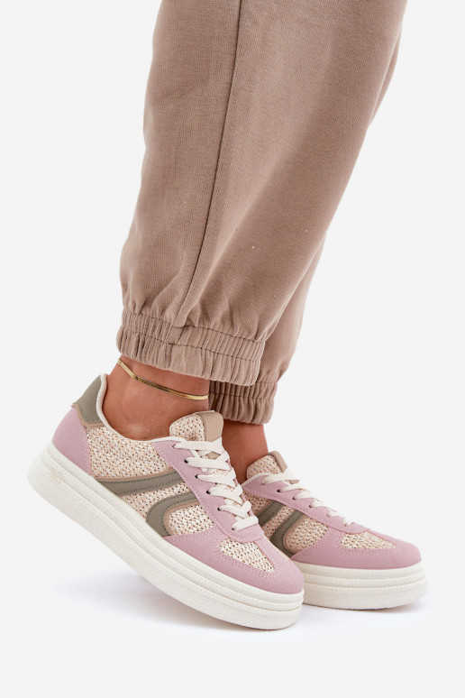 Sneaker stila apavi sieviešu ar platformu dažādās krāsās Lesida