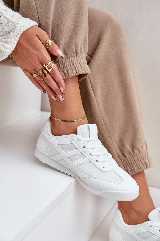 Zems Sporta apavi sieviešu puszābaki baltas krāsas Eezore Zems Sporta apavi sieviešu puszābaki baltas krāsas Eezore