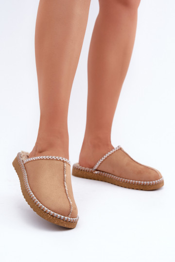 apavi mājas Čības Z Haftem Sieviešu Inblu EY000028 brūnas krāsas