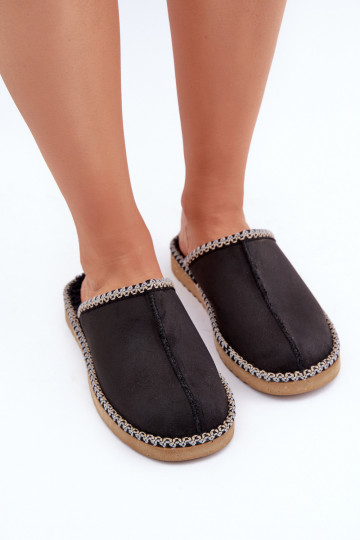 apavi mājas Čības Z Haftem Sieviešu Inblu EY000028 melnas krāsas