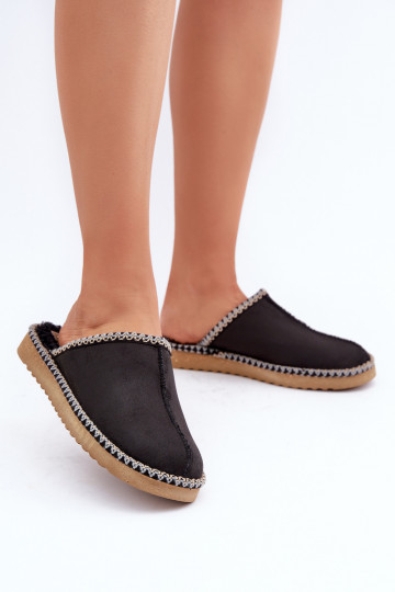 apavi mājas Čības Z Haftem Sieviešu Inblu EY000028 melnas krāsas 2