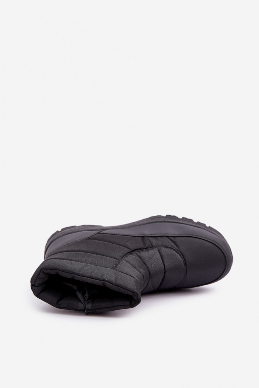 sniega apavi vīriešiem Uz pili siltināti ar kažokādu melnas krāsas Linnora sniega apavi vīriešiem Uz pili siltināti ar kažokādu melnas krāsas Linnora