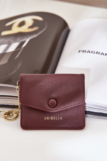 Etui Ieslēgts Karty Ze Zelta krāsasm Brelokiem Eko āda Brūnas krāsas Iritinme