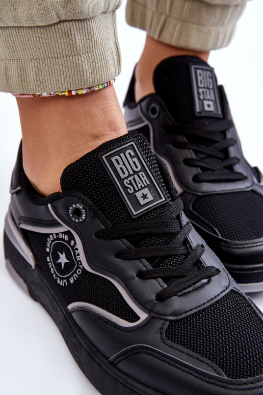 Sieviešu Sportiska stila apavi Big Star LL274443 Melns-Pelēkas krāsas Sieviešu Sportiska stila apavi Big Star LL274443 Melns-Pelēkas krāsas
