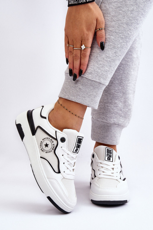 Sieviešu Sportiska stila apavi Big Star LL274440 Baltas-melnas krāsas Sieviešu Sportiska stila apavi Big Star LL274440 Baltas-melnas krāsas