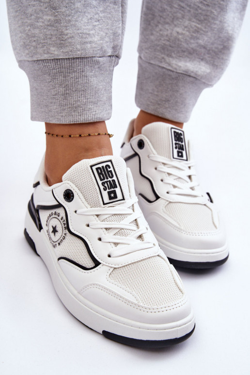 Sieviešu Sportiska stila apavi Big Star LL274440 Baltas-melnas krāsas Sieviešu Sportiska stila apavi Big Star LL274440 Baltas-melnas krāsas