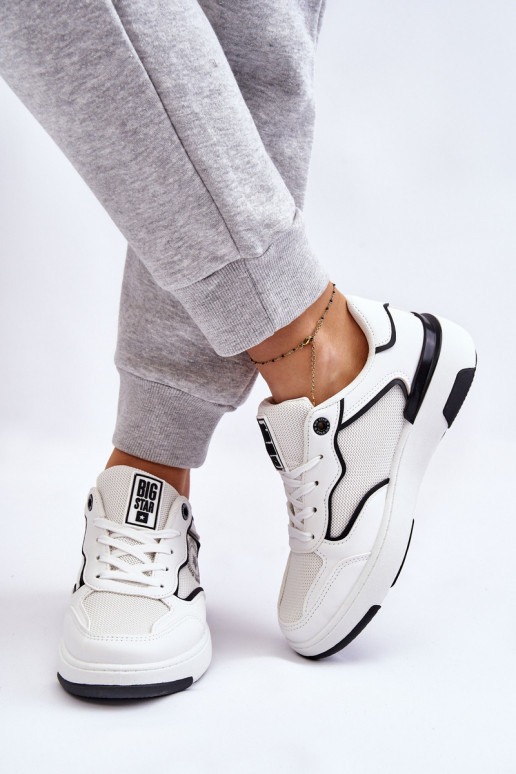 Sieviešu Sportiska stila apavi Big Star LL274440 Baltas-melnas krāsas Sieviešu Sportiska stila apavi Big Star LL274440 Baltas-melnas krāsas