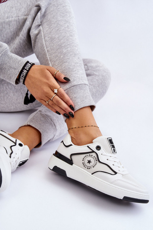 Sieviešu Sportiska stila apavi Big Star LL274440 Baltas-melnas krāsas Sieviešu Sportiska stila apavi Big Star LL274440 Baltas-melnas krāsas