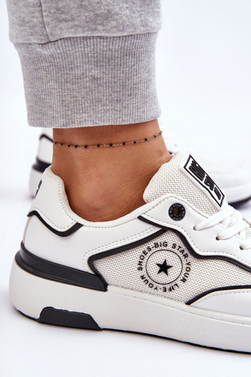 Sieviešu Sportiska stila apavi Big Star LL274440 Baltas-melnas krāsas Sieviešu Sportiska stila apavi Big Star LL274440 Baltas-melnas krāsas