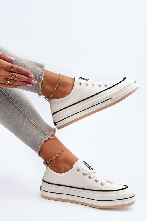 Sieviešu apavi Big Star NN274205 baltas krāsas Sieviešu apavi Big Star NN274205 baltas krāsas