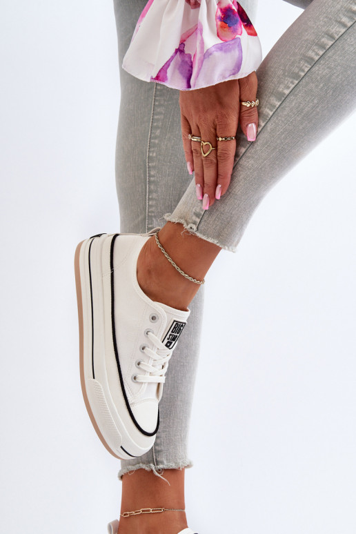 Sieviešu apavi Big Star NN274205 baltas krāsas Sieviešu apavi Big Star NN274205 baltas krāsas