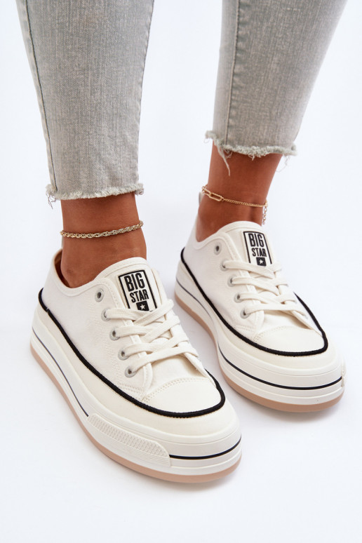 Sieviešu apavi Big Star NN274205 baltas krāsas Sieviešu apavi Big Star NN274205 baltas krāsas