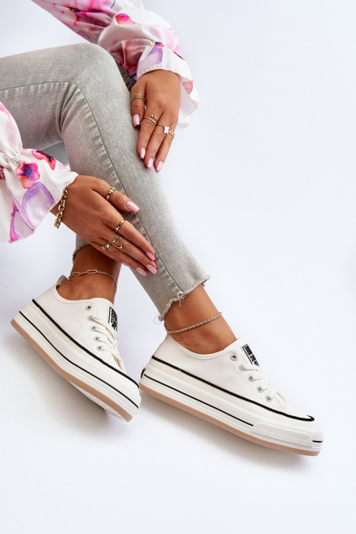 Sieviešu apavi Big Star NN274205 baltas krāsas Sieviešu apavi Big Star NN274205 baltas krāsas