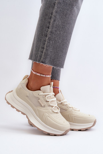 Sneaker stila apavi sievietēm HI-POLY SYSTEM Big Star NN274A105 smilšu krāsā 2