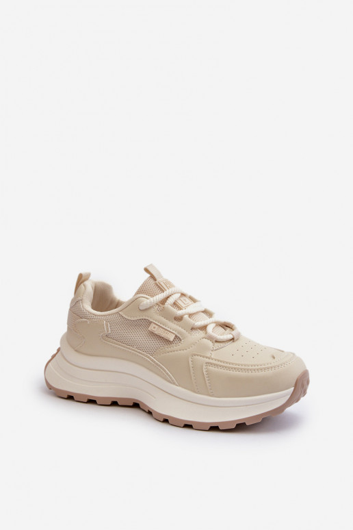Sneaker stila apavi sievietēm HI-POLY SYSTEM Big Star NN274A105 smilšu krāsā