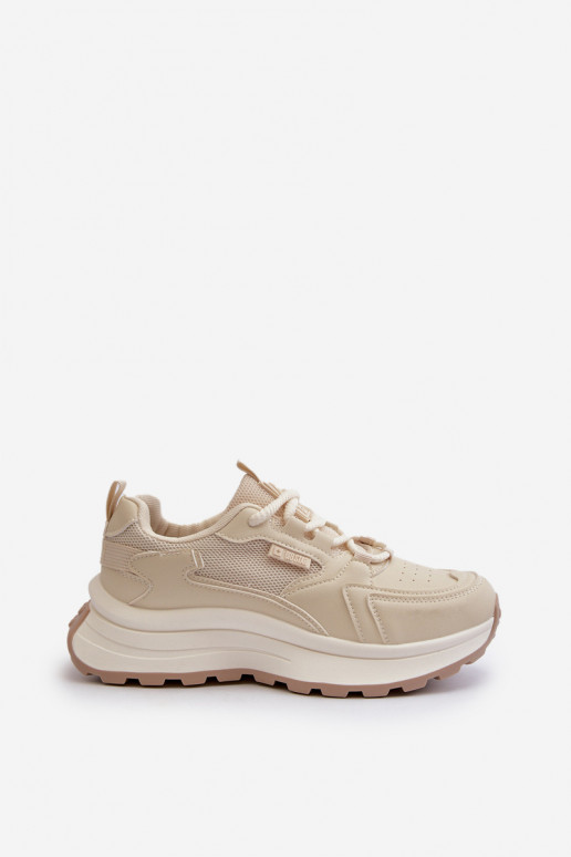 Sneaker stila apavi sievietēm HI-POLY SYSTEM Big Star NN274A105 smilšu krāsā