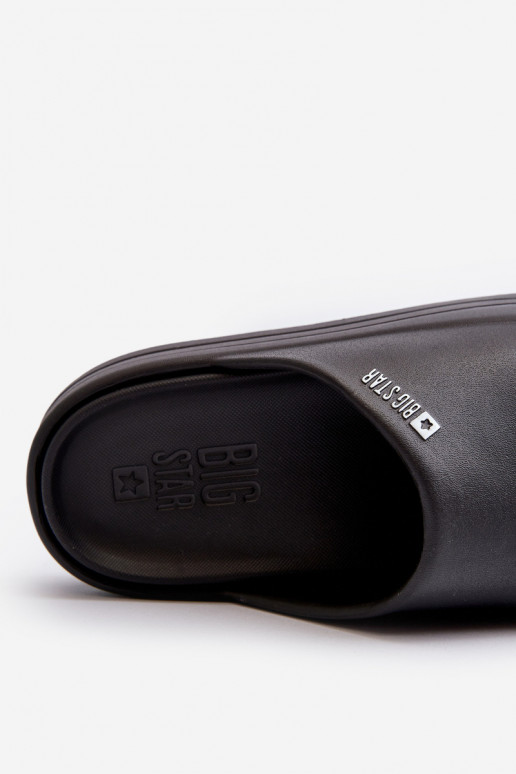 sieviešu čības ar platformu Big Star NN274A037 melnas krāsas sieviešu čības ar platformu Big Star NN274A037 melnas krāsas