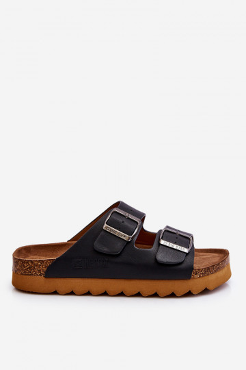 Klasiska modeļa Sieviešu Čības Big Star LL274477 melnas krāsas