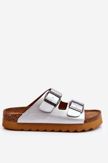 Klasiska modeļa Sieviešu Čības Big Star LL274476 Sudraba krāsas