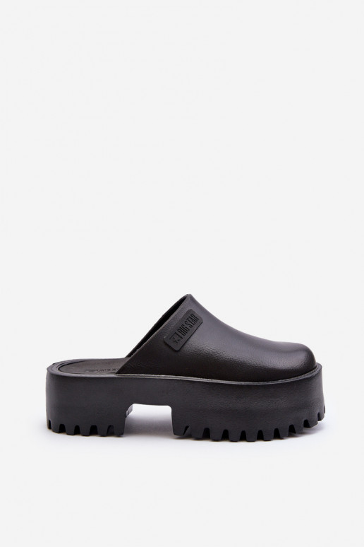 Sieviešu Čības Uz masīvas zoles Big Star NN274014 melnas krāsas